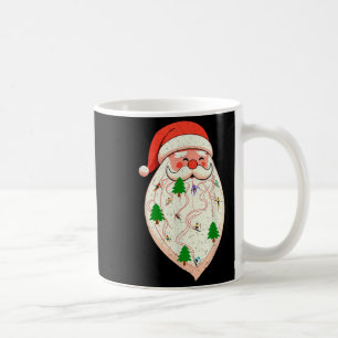 Santa Beard Skiing Christmas Ski Xmas Holiday Skii Coffee Mug