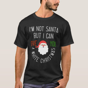 Santa Beard White Christmas Profane Santa Xmas T-Shirt