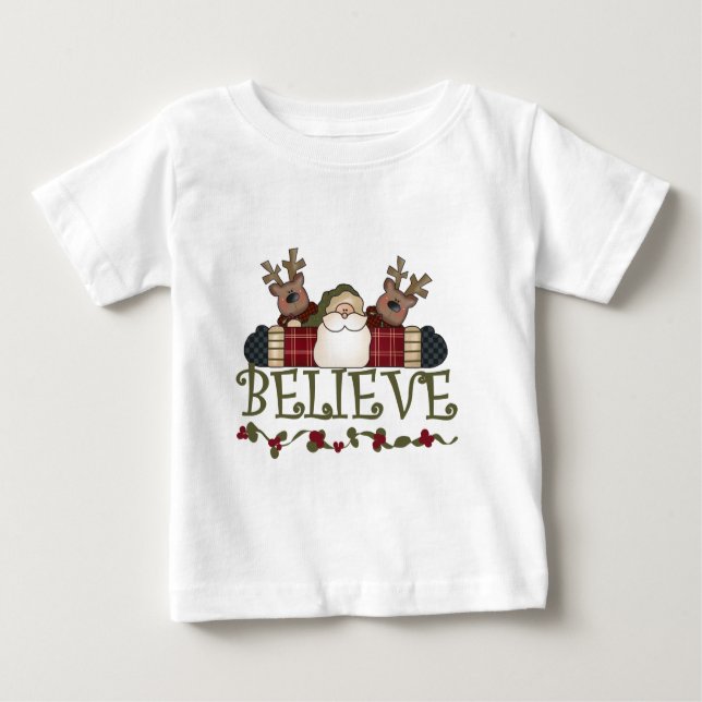 Santa Believe T-shirts and Gifts (Front)
