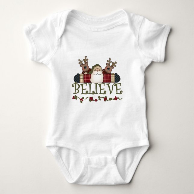 Santa Believe T-shirts and Gifts (Front)