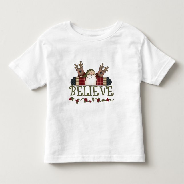 Santa Believe T-shirts and Gifts (Front)