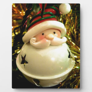 Santa Bell Plaque