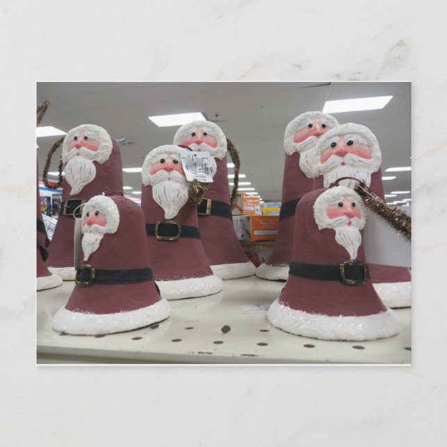Santa Bells Holiday Postcard (Front)