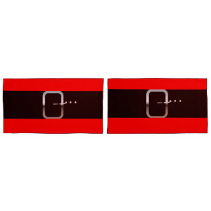 Santa Belly Pair of Pillowcases, King Pillowcase