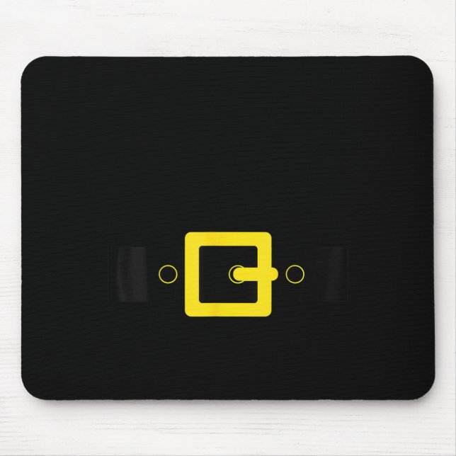 Santa Belt Suit Funny Cute Halloween Christmas Cos Mouse Pad (Front)