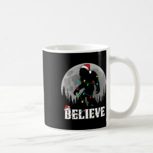 Santa Bigfoot Christmas Lights Funny Sasquatch Bel Coffee Mug