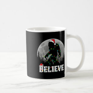 Santa Bigfoot Christmas Lights Funny Sasquatch Bel Coffee Mug