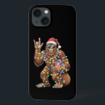 Santa Bigfoot Christmas Lights Rock Funny  iPhone 13 Case<br><div class="desc">Santa Bigfoot Christmas Lights Rock Funny Sasquatch Believe</div>