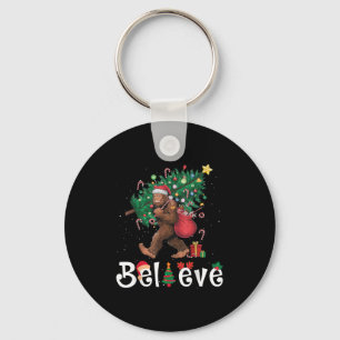 Santa Bigfoot Christmas Tree Lights Sasquatch Beli Key Ring