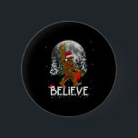 Santa Bigfoot Christmas Tree Lights Xmas Boys Men  6 Cm Round Badge<br><div class="desc">Santa Bigfoot Christmas Tree Lights Xmas Boys Men Sasquatch</div>