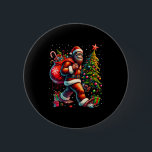 Santa Bigfoot Christmas Tree Xmas Lights Funny Sas 6 Cm Round Badge<br><div class="desc">Santa Bigfoot Christmas Tree Xmas Lights Funny Sasquatch</div>