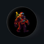 Santa Bigfoot Christmas Tree Xmas Lights Funny Sas 6 Cm Round Badge<br><div class="desc">Santa Bigfoot Christmas Tree Xmas Lights Funny Sasquatch</div>
