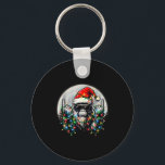 Santa Bigfoot Christmas Tree Xmas Lights Funny Sas Key Ring<br><div class="desc">Santa Bigfoot Christmas Tree Xmas Lights Funny Sasquatch</div>