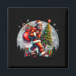 Santa Bigfoot Christmas Tree Xmas Lights Funny Sas Magnet<br><div class="desc">Santa Bigfoot Christmas Tree Xmas Lights Funny Sasquatch</div>
