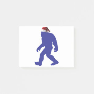 Santa-Bigfoot Post-it Notes