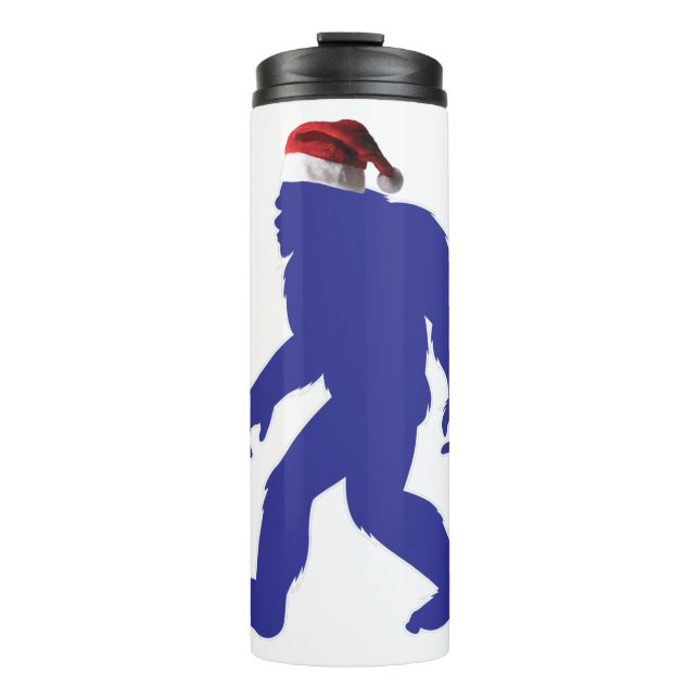 Santa-Bigfoot Thermal Tumbler (Front)