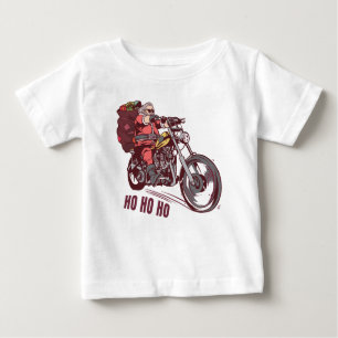 Santa Biker Christmas Costume for Bikers Invitatio Baby T-Shirt