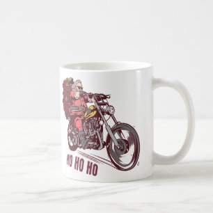 Santa Biker Christmas Costume for Bikers Invitatio Coffee Mug