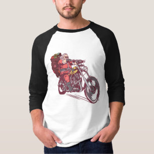 Santa Biker Christmas Costume for Bikers Invitatio T-Shirt