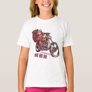 Santa Biker Christmas Costume for Bikers Invitatio T-Shirt
