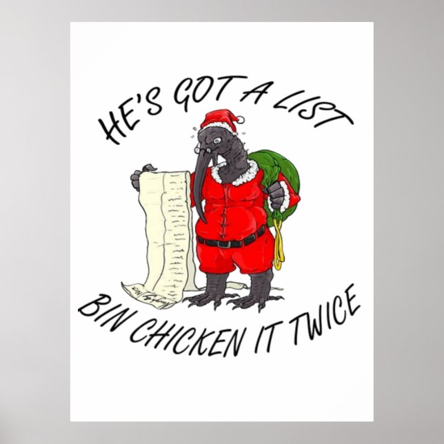 Santa Bin Chicken  Poster (Front)