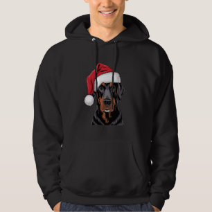 Santa Black Lab Christmas Dog Labrador Lover Lab M Hoodie