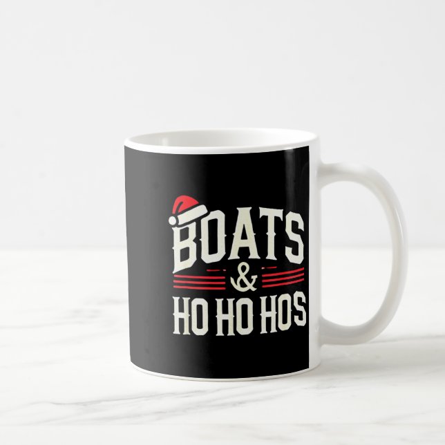 Santa Boats And Ho Ho Hos Christmas  Coffee Mug (Right)