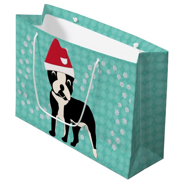 Santa Boston Large Gift Bag (Front Angled)