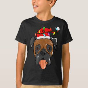 Santa Boxer Light Christmas T-Shirt