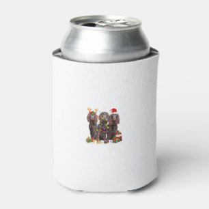 Santa Boykin Spaniel Dog Gorgeous Reindeer Christm Can Cooler