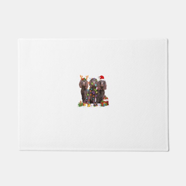 Santa Boykin Spaniel Dog Gorgeous Reindeer Christm Doormat (Front)