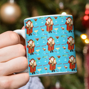 Santa Bringing The Liquor Christmas  Coffee Mug