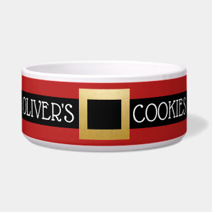 Santa Buckle Personalised Name Cat or Dog