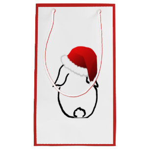 Santa Bunny Small Gift Bag