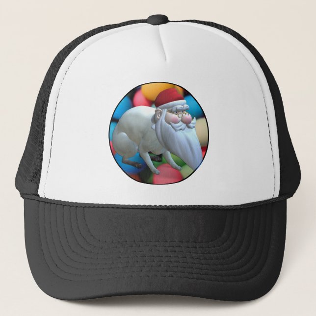 Santa Bunny Trucker Hat (Front)