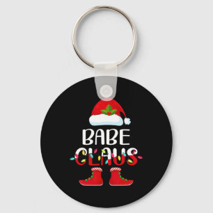Santa Bybe Claus Elf Matching Family Group Christm Key Ring