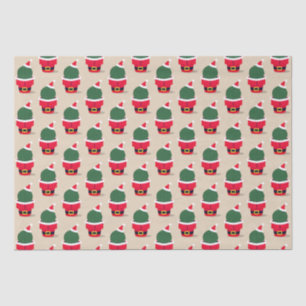 Santa Cactus Holiday Desert Christmas Tissue Paper