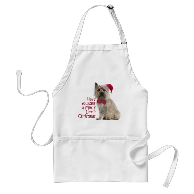 Santa Cairn Terrier Apron (Front)