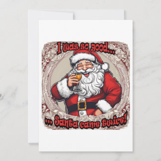 Santa Came Twice! Holiday Card