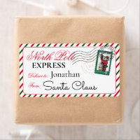 Santa Candy Cane North Pole Personalised Christmas