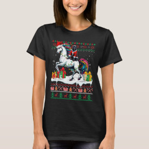 Santa Cane Corso Riding Unicorn Christmas Sweater 