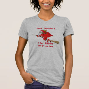 Santa Can't afford Minimum Wage Funny Christmas T-Shirt