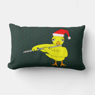 Santa Cap Flute Chick Lumbar Cushion