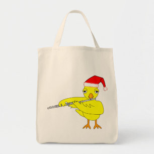 Santa Cap Flute Chick Tote Bag