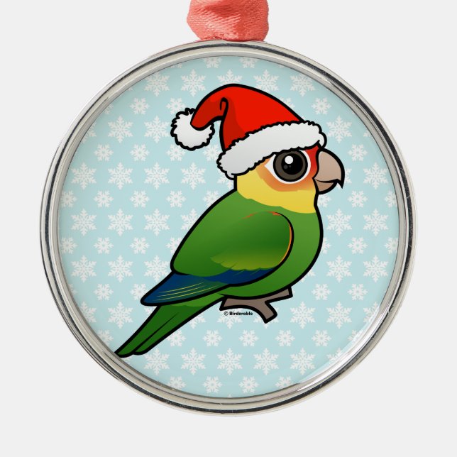 Santa Carolina Parakeet Metal Tree Decoration (Front)