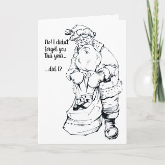 Santa Cartoon Card