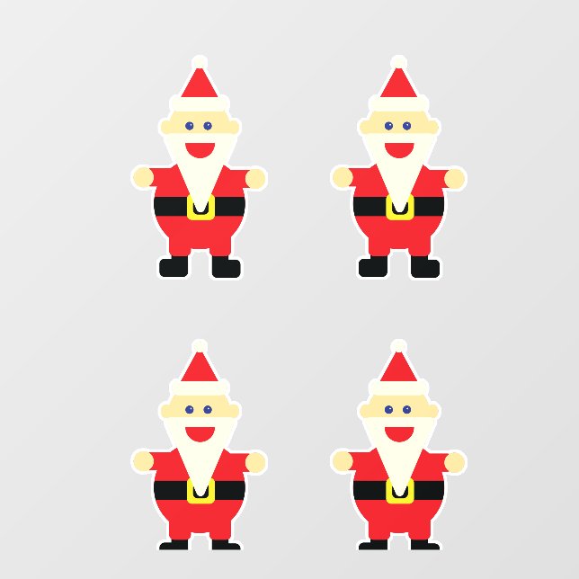 Santa Cartoon Fun Cute Christmas Holiday (Sheet)