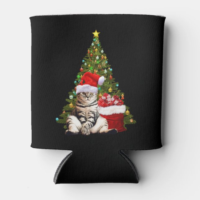 Santa Cat Can Cooler (Front)