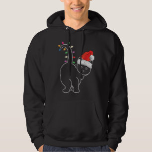 Santa Cat Christmas decoration Funny Xmas Cat Kitt Hoodie