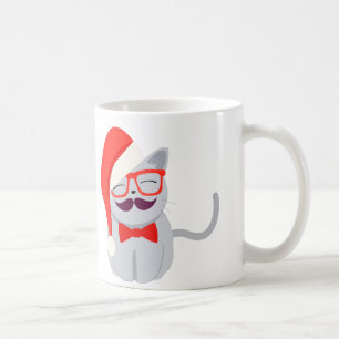 Santa Cat Coffee Mug
